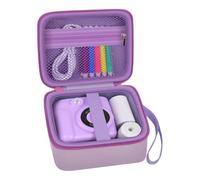 PAIYULE Funda para cámara infantil CalineGam para HiMont para Greenkinder, para cámara infantil Hangrui, cámara instantánea de vídeo digital, bolsa para niñas y papel impreso (solo caja), morado