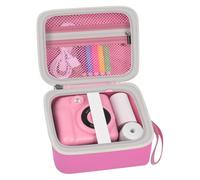 PAIYULE Funda para cámara infantil CalineGam para HiMont para Greenkinder, para cámara infantil Hangrui, cámara instantánea de vídeo digital, bolsa para niñas y papel impreso (solo caja), rosa, Simple