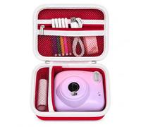 PAIYULE Funda para cámara infantil Uleway, impresión instantánea de cámara digital para MINIBEAR/para GlobalCrown/para Gofunly/para USHINING y tarjeta de memoria, rojo, Mochila para
