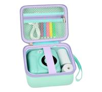 PAIYULE Kid Camera Case Compatible with Instant Camera for Kids Digital Video Cameras Storage Holder Bag for Girls Toddler Camera and Print Paper(Box Only), verde, Fashion