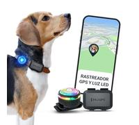 PAJ GPS Localizador para Perros 4G Mini con 3 Meses de Suscripción Premium + Mini Luz LED, Alertas de Escape, GPS en Tiempo Real, Impermeable, Compatible con Collares y Arneses, Alertas en App, Negro