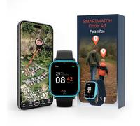 PAJ SMARTWATCH Finder 4G para niños - Mini localizador GPS para niños con Mensajes de Voz - Seguimiento en Vivo, Botón de Emergencia SOS, Geovalla y Notificaciones de Alarma de Emergencia - Azul