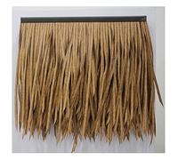 Paja Artificial Hoja De Palma Simulación De Paja Azulejo Artificial PE Pelo Hierba Retardante De Llama De Plástico Paja Gazebo Decoración De Techo(Yellow a,6pcs)