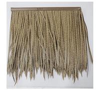 Paja Artificial Hoja De Palma Simulación De Paja Azulejo Artificial PE Pelo Hierba Retardante De Llama De Plástico Paja Gazebo Decoración De Techo(Yellow b,15pcs)