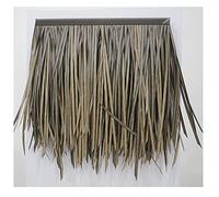 Paja Artificial Hoja De Palma Simulación De Paja Azulejo Artificial PE Pelo Hierba Retardante De Llama De Plástico Paja Gazebo Decoración De Techo(Yellow c,20pcs)