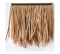 Paja De Imitación Plástico Ignífugo Techo Decorativo Gazebo Sombrilla De Playa Paja Falsa Techo De Paja A Prueba De Fuego Habitación De Madera De Paja Decoración Del Pabellón 0.5X0.5m(Yellow3,20pcs)