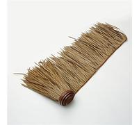 Paja Falsa Palmera Rollo De Paja Simulación Teja De Paja Paja De Plástico Paseo De Granja Techo De Paja Para Césped Hierba Artificial PE Resistente Al Fuego(Yellow f,0.5x30m/1.64X98.4ft)