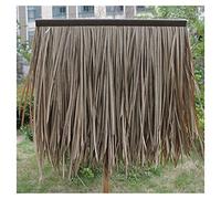 Paja Falsa PE Simulación Techo De Paja Azulejo De Plástico Retardante De La Llama Pabellón De Paja Artificial Decorativo Paja Falsa, Hecho Por El Hombre Para El Techo De Hierba(Yellow a,8pcs)