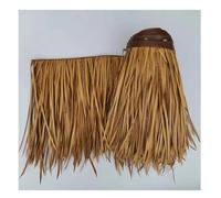 Paja Rollo De Hierba Fusión En Caliente, Bar Roof Artificial Paja Azulejo Palmera Para Jardín, Patio, Cubierta, Cenadores De Pared Durable Fire Thatch Roof(Yellow c,0.5x20m/1.64X65.6ft)