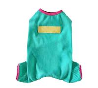 Pajamás de Suave cómodo algodón Transpirable Monstruos para s para Peluche de Teddy Bichon Puta para Mascotas (Green)