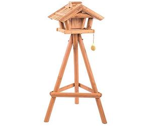 Pajarera BEA con silo y Soporte, Dimensiones: 40 x 47 x 34 cm, Pino FSC 100%