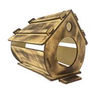 Pajarera - Casa para pájaros de 9,84 pulgadas | Caja nido de madera resistente para atraer estranguladores, gorriones, carboneros, perfecto para jardines, patios, terrazas, porches y árboles