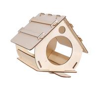 Pajarera - Caseta para pájaros portátil, Juego de casa para pájaros | Creativo al Aire Libre pajarera sin Pintar, para Construir Mismo, pajarera Colgante para jardín, decoración de Patio