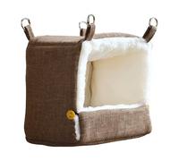 Pajarera climatizada - Cabaña mullida y aislada térmicamente, lugar de anidación acolchado de felpa, lugar acogedor y seguro para dormir, protección térmica invernal, refugio cómodo para seres vivos