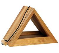 Pajarera de Lujo 46620e Moderna y Triangular, Madera de Roble con cordón para Colgar