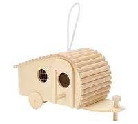 Pajarera de madera decorativa para colgar, pajarera colgante, pajarera de jardín, casa de pájaros DIY para decoración exterior