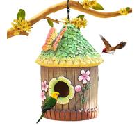 Pajarera, espacio para pájaros colgable | Pajarera decorativa de para jardín pájaros, herrerillo común, pinzón