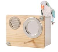 Pajarera - PET & Madera, 8,07x3,94x6,22in Caja nido Ventana de observación transparente Diseño ventilado | Entrada metálica y agujeros de flujo de aire Hábitat de observación de aves