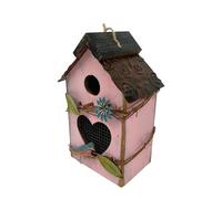 Pajareras de madera para exteriores, pajarera de madera | Casetas de madera para pájaros colgantes y bonitas - Jaula protectora decorativa para pájaros, decoración de jardín multifunción
