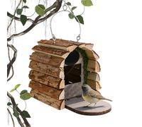 Pajareras para exteriores | Caseta de madera de madera | Pajarera al aire libre | para patio, jardín, balcón, terraza, interior, hogar y patio trasero
