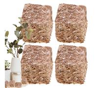 Pajares para decoración, fardos de paja | 4 piezas de paja para casa de muñecas | bloques de heno, decoración de casa de muñecas, bolas de paja decorativas, decoración del hogar, decoración de jardín