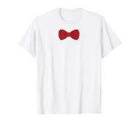 Pajarita con diseño de lunares, color rojo Camiseta