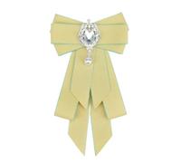 Pajarita Elegante clásico Retro gran pajarita corbata de cuello ramillete diamantes imitación for mujeres corbatas formales(Color17)