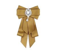 Pajarita Elegante clásico Retro gran pajarita corbata de cuello ramillete diamantes imitación for mujeres corbatas formales(Color3)