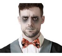 Pajarita Halloween Naranja con Estampado de Calabazas para Disfraz de Payaso o Espantapájaros Infantil - Complemento Festivo