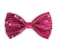 Pajarita infantil con purpurina, pajarita de lentejuelas para niños de 3 a 8 años de edad, con longitud ajustable para carnaval DE- BT-G3, Rosa., Talla única