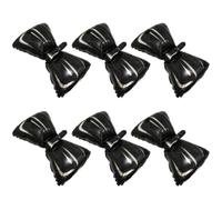 Pajarita negra 4D para decoración de fiesta de ratón, suministros para el día del padre, paquete de 6 bonitos globos de lazo de ratón para papá, cumpleaños, boda, ducha, despedida de soltera, baby