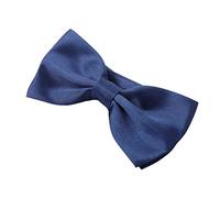 Pajarita para hombre para fiesta de boda - Pajarita de esmoquin ajustable de color sólido Pajaritas formales pre atadas de seda elegante (Azul marino claro)