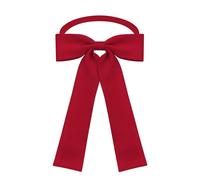 Pajarita para mujer, elegante pajarita de satén para vestidos, graduación, uniforme escolar y bodas UY-WBT-8, Rojo