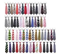Pajarita para Perro 30/50/100PCS Corbata for Mascotas Pajarita for Perro Grande Color Mezclado Collar Ajustable Accesorios de Aseo(Color1,50PCS)