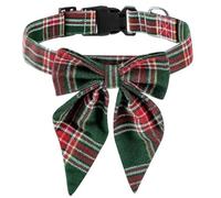 Pajarita para Perro Collares de algodón con Lazo Copo Nieve for Perros, Accesorios for Gatos y Cachorros, Collar for pequeños Grandes(Color 6,L)