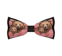Pajaritas estampadas Mama Bear Love Little para hombre, ajustables, preatadas, para bodas, fiestas, ropa, accesorios