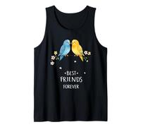 Pajaritos Amigos para Siempre - Naturaleza Amistad Animales Camiseta sin Mangas