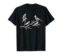 Pajaritos Pájaro Dibujo Mujeres Niñas Niños Diseño Camiseta