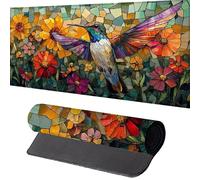 PáJaro Alfombrilla Ratón 1000 x 500 mm Alfombrilla EscritorioAmarillo Mouse Pad con Bordes Cosidos Impermeable Base de Goma Antideslizante Tapete Rato Escritorio Para Accesorios de Oficina, Regalo T-1