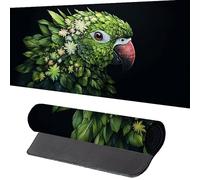 PáJaro Alfombrilla Ratón 800 x 300 x 3mm Alfombrilla EscritorioNegro Mouse Pad con Bordes Cosidos Impermeable Base de Goma Antideslizante Tapete Rato Escritorio para Accesorios de Oficina, Regalo 8-E