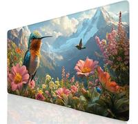Pájaro Alfombrilla Ratón XXL 600x300x3mm Mouse Pad Grande Gaming Planta Alfombrilla Escritorio, Precisión y Velocidad en Juegos, Antideslizante Mousepad para Ratón y Teclado, Jugadores, Regalo YG-520