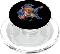 Pájaro Azulejo Gorjicanelo Toca Bajo Guitarra Rock Aves PopSockets PopGrip para MagSafe