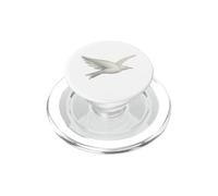Pájaro Blanco en Vuelo Símbolo Paz Libertad Minimalista PopSockets PopGrip para MagSafe