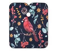 Pájaro Cardenal Navideño Capa Peluqueria Ajustable Cortar Cabello Delantal Impermeable Barbero Capas Para Adulto Peluquería Peluquero 140X168Cm