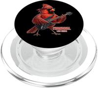 Pájaro Cardenal Rojo Toca Guitarra Eléctrica Rock PopSockets PopGrip para MagSafe
