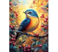 Pájaro con Nido en jardín Florido Puzzles 1000 Piezas Desafío Nivel Difícil Ciencia ficción sueño mágico Rompecabezas para Adultos Aliviar Estrés Decoración Hogar DIY Moderno Portátil 1000 PCS