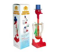 Pájaro Creativo de Cristal para Beber Líquido sin Parar, Juguete de Broma Mágica Que Se Balancea, Juguete Educativo de Desarrollo Interactivo para Niños, (Rojo)