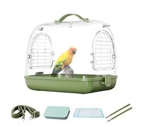 Pájaro de Aves, Mochila portátil Transparente - Suministros Transporte hámster, Accesorios Viaje cochatiel, Bolsa Mascotas Equipado con una espaciosa Ventana Transparente para una incomodidad de Aves