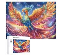 Pájaro de fantasía sobre la Aldea Nevada Puzzle 500 Piezas para Adolescentes 14+ Juego Educativo Pensamiento Crítico Regalo para Estudios 500 PCS