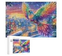 Pájaro de Fuego en Piedra con Castillo Puzzle 300 Piezas para Adultos Juego De Lógica Estimulación Cerebral Regalo para Todas Las Ocasiones 300 PCS